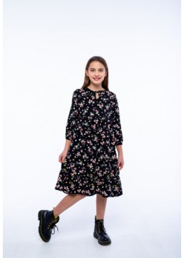 TopHat черное вискозное платье для девочки 22500
